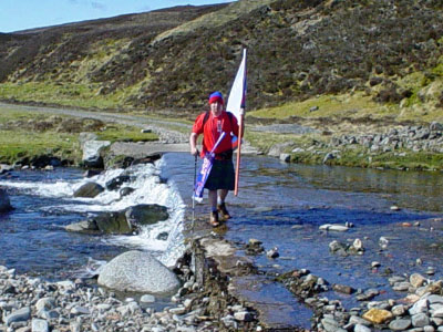 Junior walking on the water at Gaick_edited
