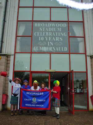 The walkers have arrived at Broadwood_edited